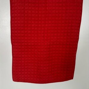 Crate & Barrel rust orange pillow cover